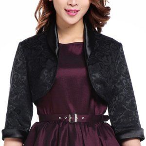 Vintage Inspired Pin Up Plus Size Shrug Jacket